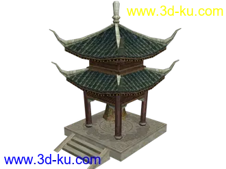 3D打印模型6个古代的亭子的图片