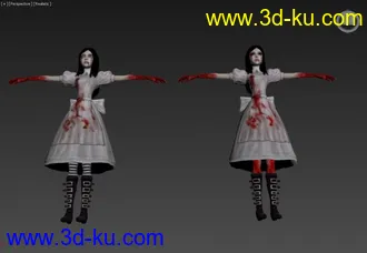 3D打印模型游戏美女的图片