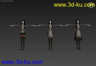 3D打印模型游戏美女的图片