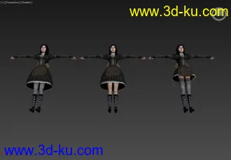3D打印模型游戏美女的图片