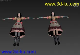 3D打印模型游戏美女的图片