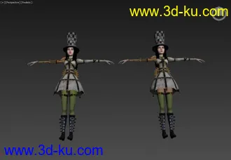 3D打印模型游戏美女的图片