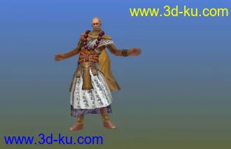 剑三J3模型04天竺迦兰僧带动画呈佛祖帖图的图片