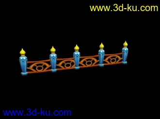 3D打印模型一个卡通的栏杆的图片