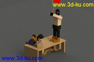 断头台动画小模型的图片