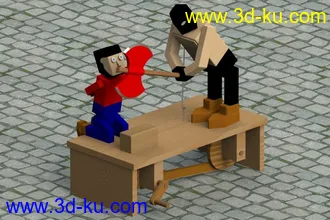 断头台动画小模型的图片