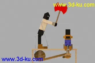 断头台动画小模型的图片
