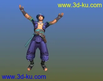 剑三J3模型05五毒普通男弟子带动作显山寨帖图的图片