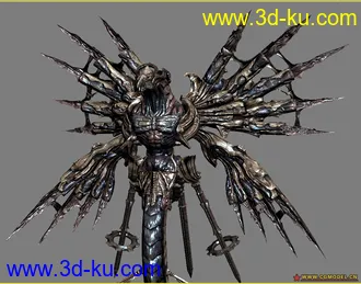 3D打印模型《最后的遗迹》怪物带骨骼法线 贴图1K*4的图片