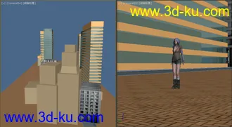 3D打印模型《回转视角与街景中的凯特》的图片