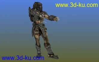 024次世代游戏模型铁血战士Predator模型带动作呈金刚帖图的图片