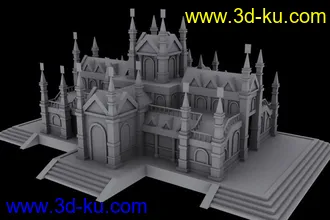 3D打印模型西式建筑的图片