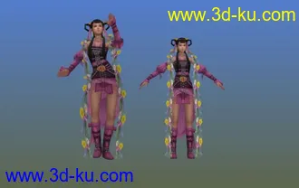 剑三J3模型04人物万花之花圣带动画显花花帖图的图片