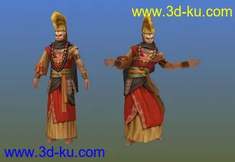 剑三J3模型04人物天竺迦兰僧达赖前世带动作显拉嘛帖图的图片