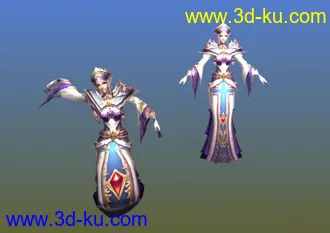 3D打印模型神魔大陆天使精灵05带动作亮辉煌帖图的图片