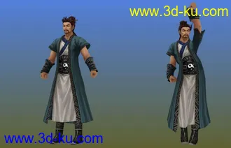 剑三J3模型03浩气盟之蒙古大汉带动画呈旗人帖图的图片