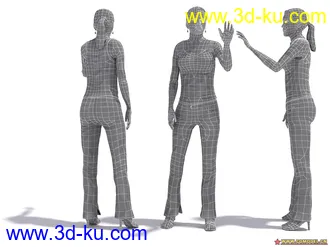 现代高精度人物模型！的图片
