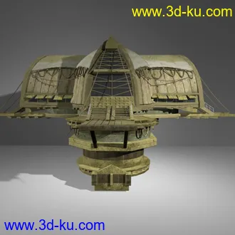3D打印模型单个建筑，平时作业。的图片