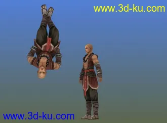剑三J3模型人物07少林武僧带动作显少林帖图的图片