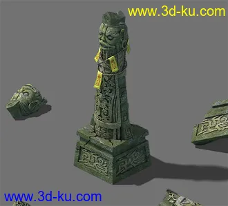 3D打印模型亡灵柱子的图片
