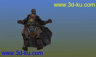 剑三J3模型08天策E05008带动作呈将帅帖图的图片