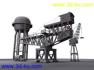 3D打印模型废弃工厂的图片