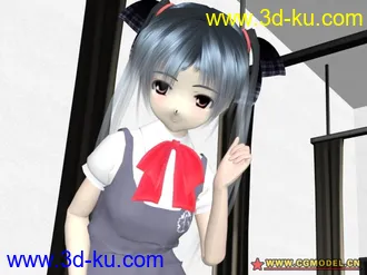 3D打印模型ero3d twin tail girl的图片