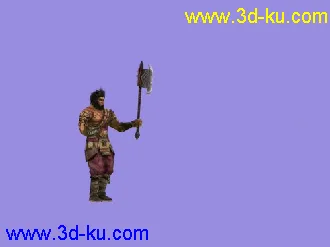 剑三J3模型08十二连环坞E16007刀斧手带动作具威武帖图的图片