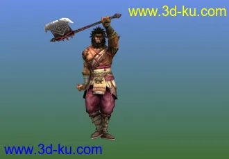 剑三J3模型08十二连环坞E16007刀斧手带动作具威武帖图的图片