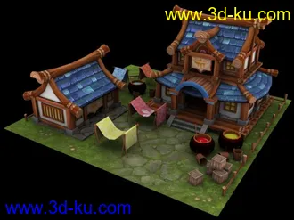 3D打印模型Q版小院的图片