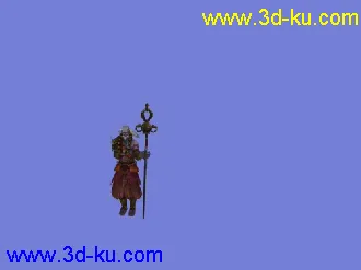 3D打印模型剑三J3模剑04天兰迦竺僧E2008法师带动作具异灵法杖帖图的图片