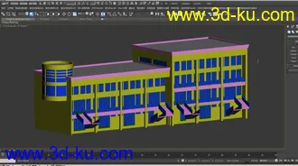 3D打印模型沿街商业的图片