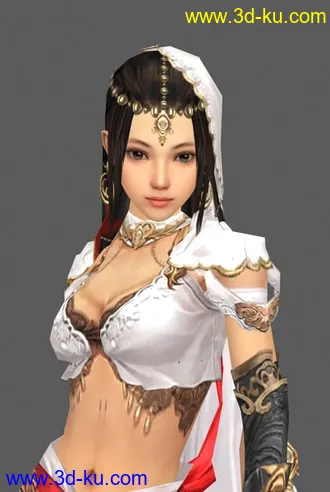 3D打印模型清纯美女的图片