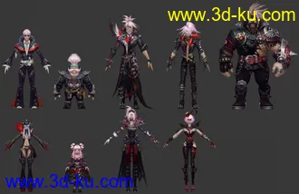 3D打印模型神魔大陆朋克时装的图片