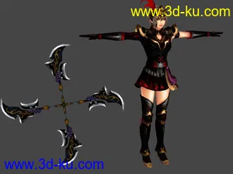 3D打印模型吕布之女吕玲绮的图片