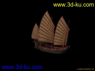 3D打印模型中国古帆的图片