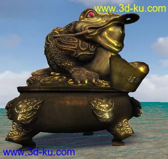 招财蟾蜍次时代模型的图片
