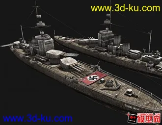 3D打印模型德国战列舰的图片