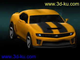 3D打印模型变形金刚-大黄蜂+雪佛兰汽车免费下载的图片