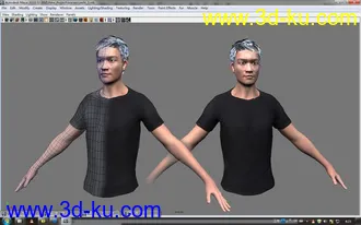 3D打印模型写实男青年的图片