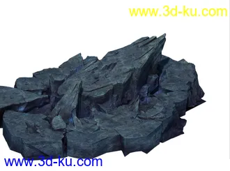 3D打印模型高模——地裂/巨石组合的图片
