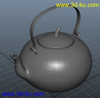 3D打印模型民间瓷壶的图片