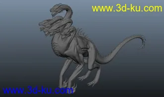 3D打印模型五头龙怪obj格式的图片