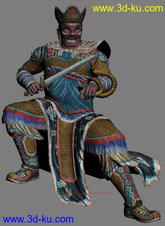 天王模型—两尊天王的图片