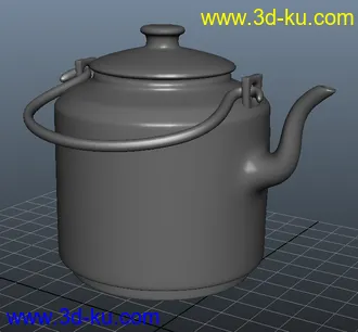 3D打印模型民间瓷壶的图片