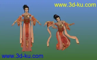古典美女繁花梦模型带舞蹈亮春花色艳帖图的图片