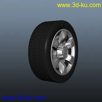 3D打印模型车轮胎的图片