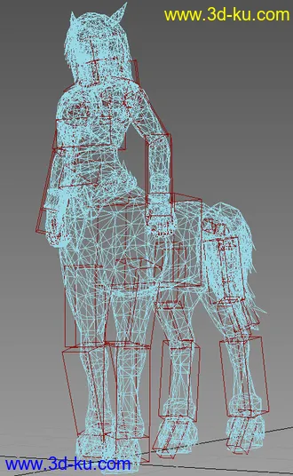 3D打印模型半人马（有骨骼绑定）MAX9.0的图片