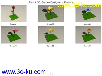 景观小品模型的图片