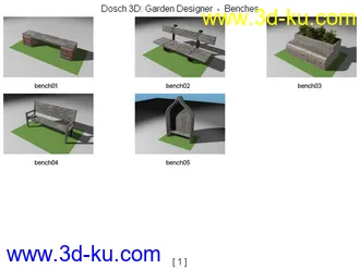 景观小品模型的图片